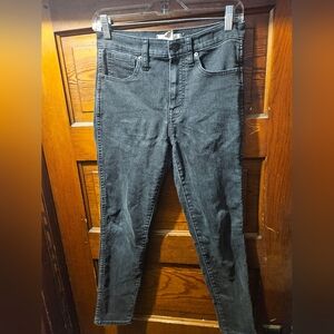 Women's Black Madewell 10" High Rise Skinny Jeans